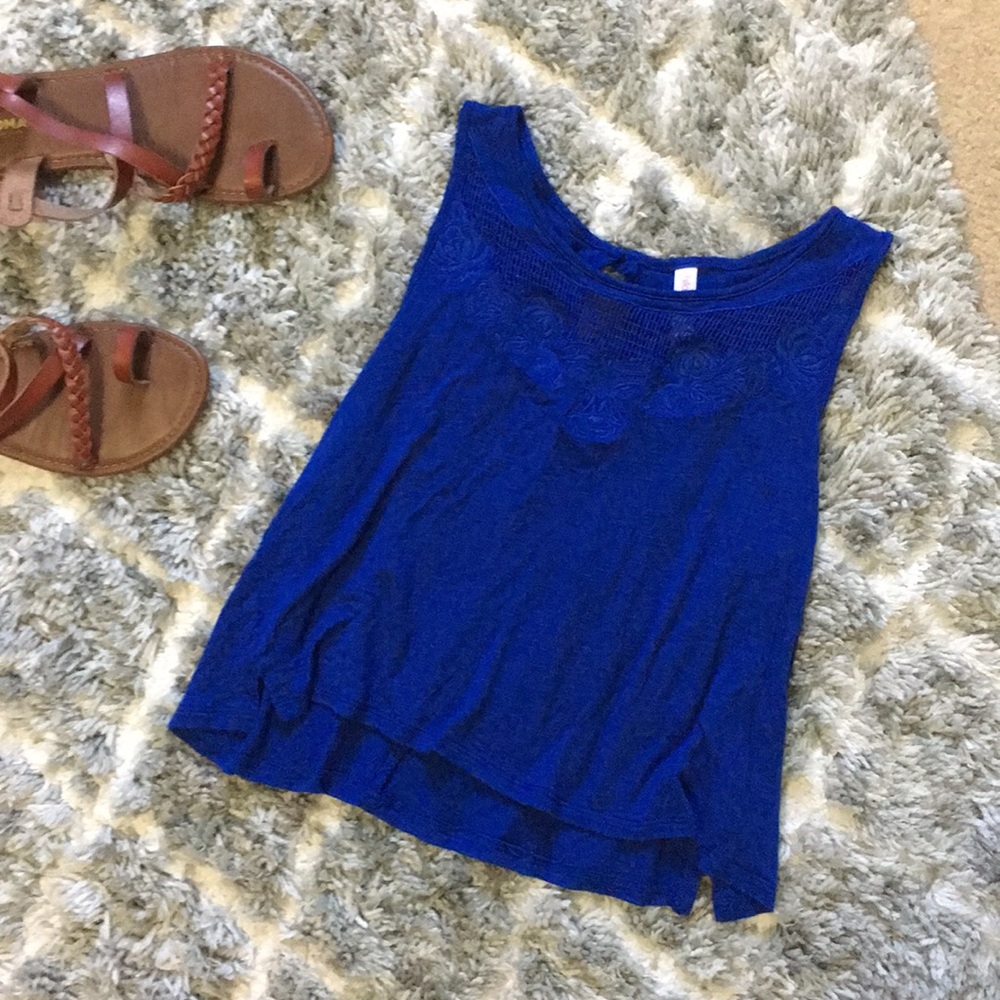 Royal Blue Crop Top